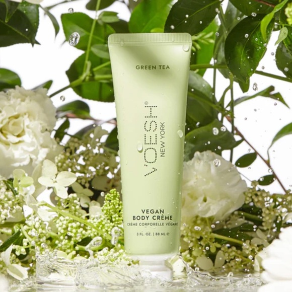 NWT VOESH Green Tea 3 Oz. Vegan Body Creme Lotion - Picture 2 of 13